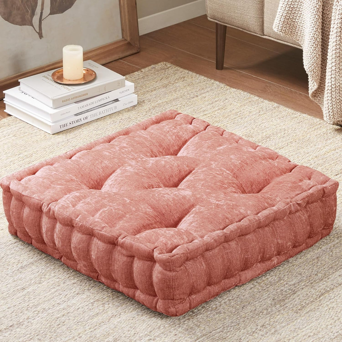 ZenComfort - Plush Chenille Floor Meditation Cushion