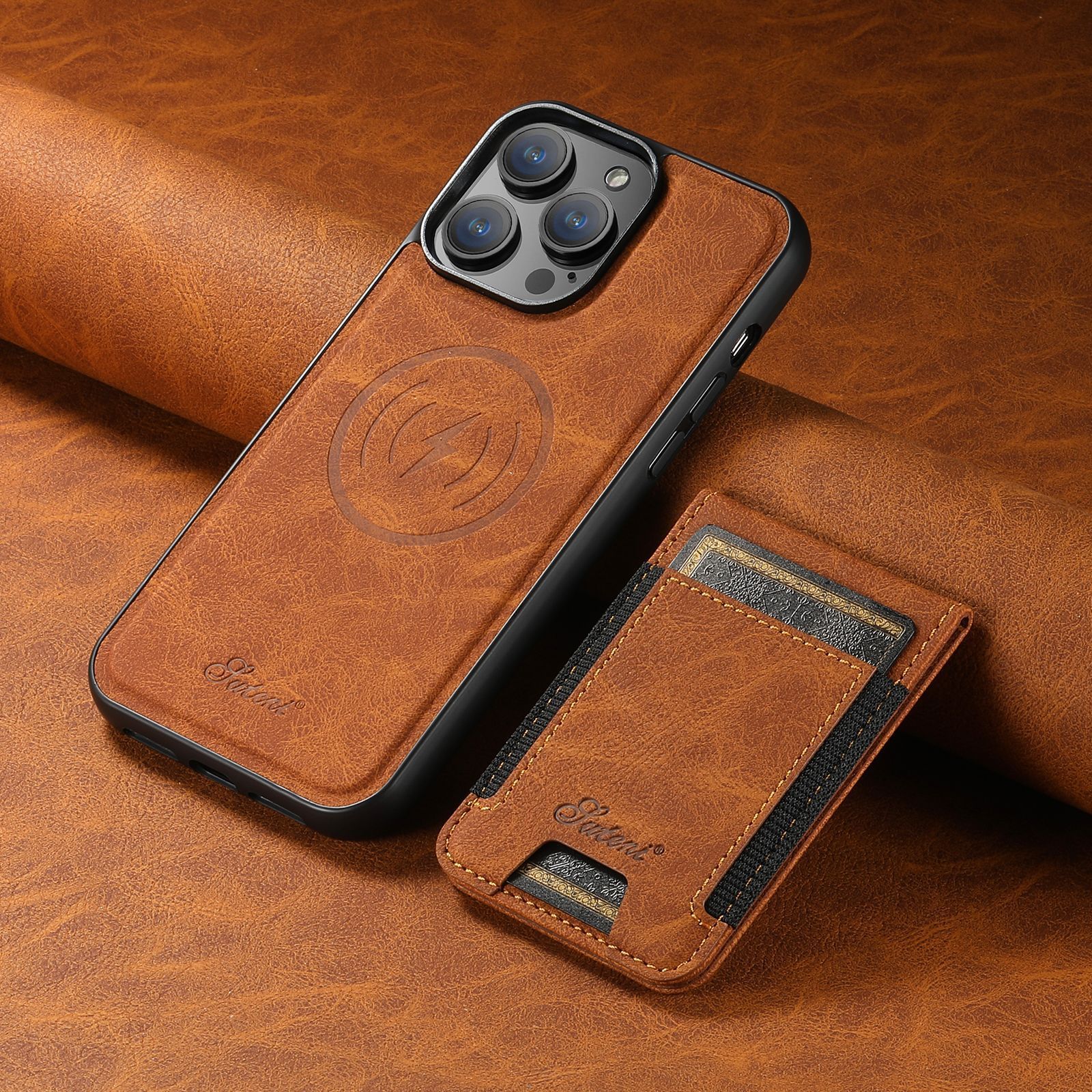 LuxLeather Case - Leather Phone Case with MagSafe and Card Holder
