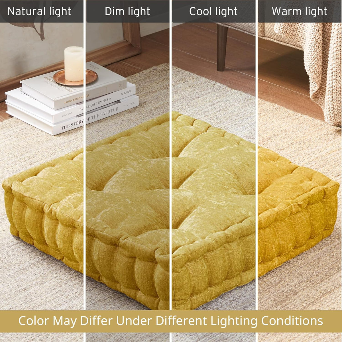 ZenComfort - Plush Chenille Floor Meditation Cushion