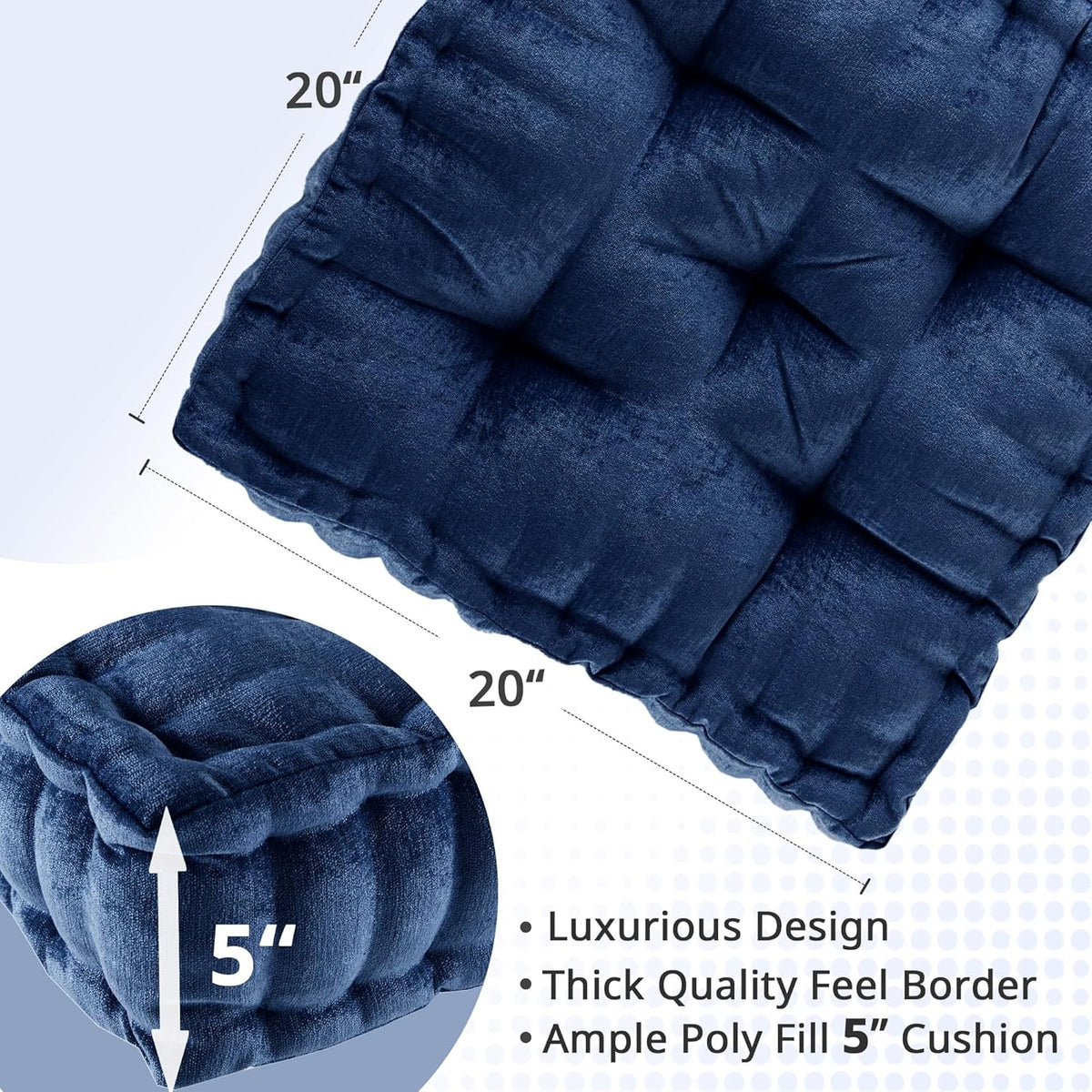 ZenComfort - Plush Chenille Floor Meditation Cushion