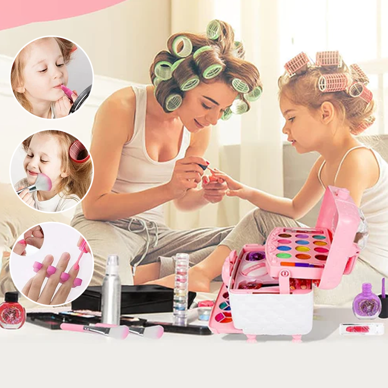 LittleGlam Set - Washable Pretend Makeup Kit for Kids