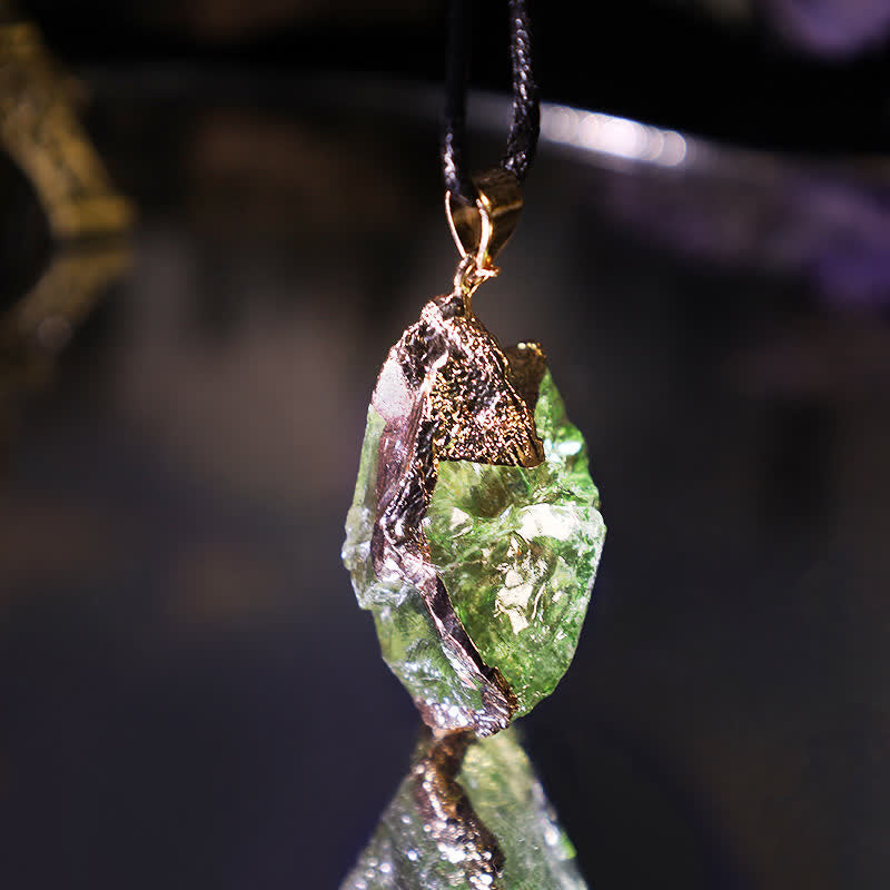 Natural Moldavite - Crystal Necklace