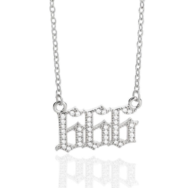 Zirconia - Angel Numbers Necklace for Women