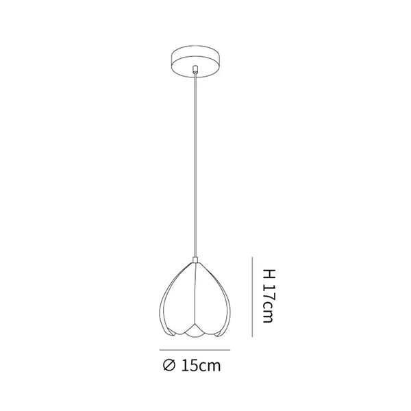 FlowerGlow Pendant - Cream Cottage Ceiling Lamp