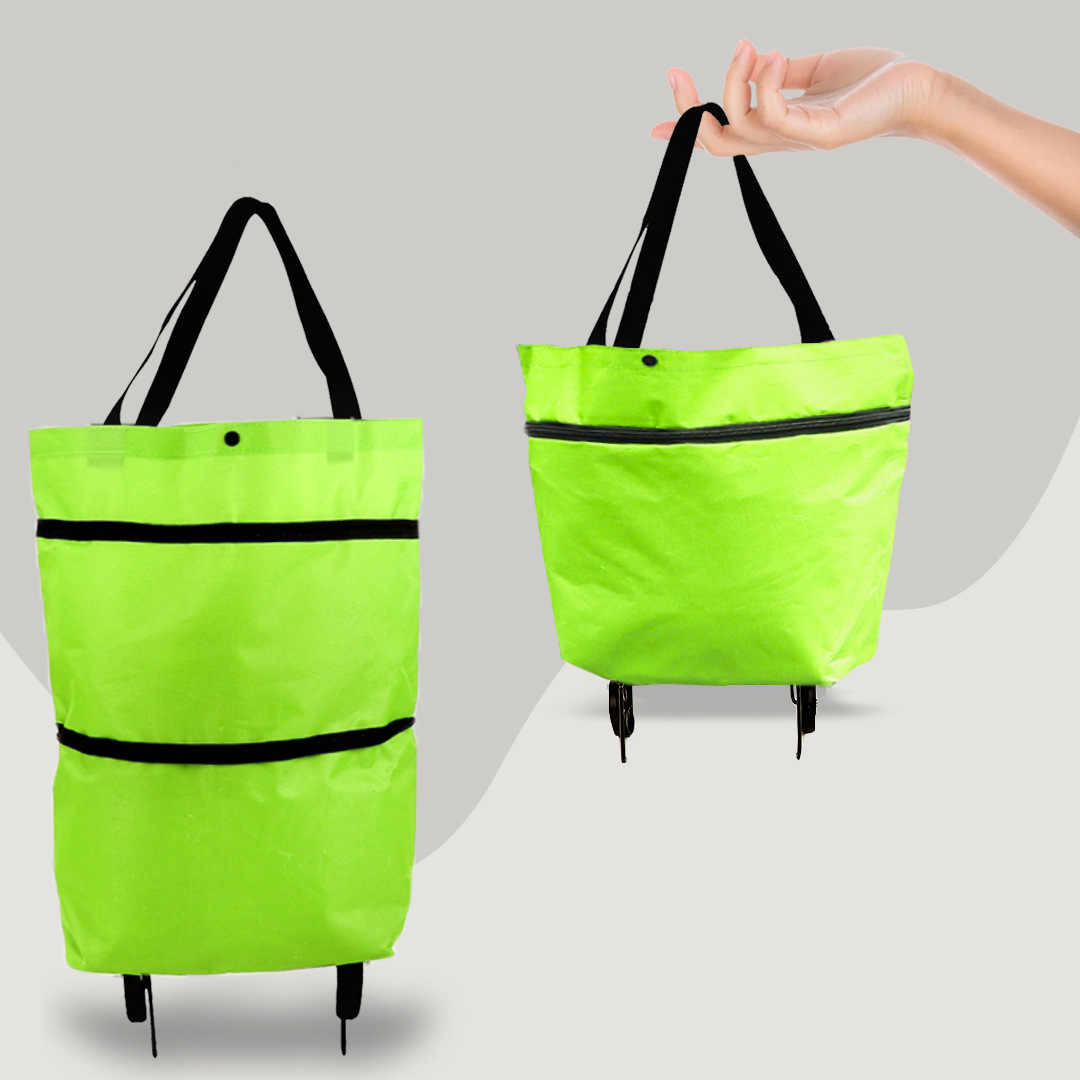 CarryFlex - Foldable 2-in-1 Shopping Bag with Wheels