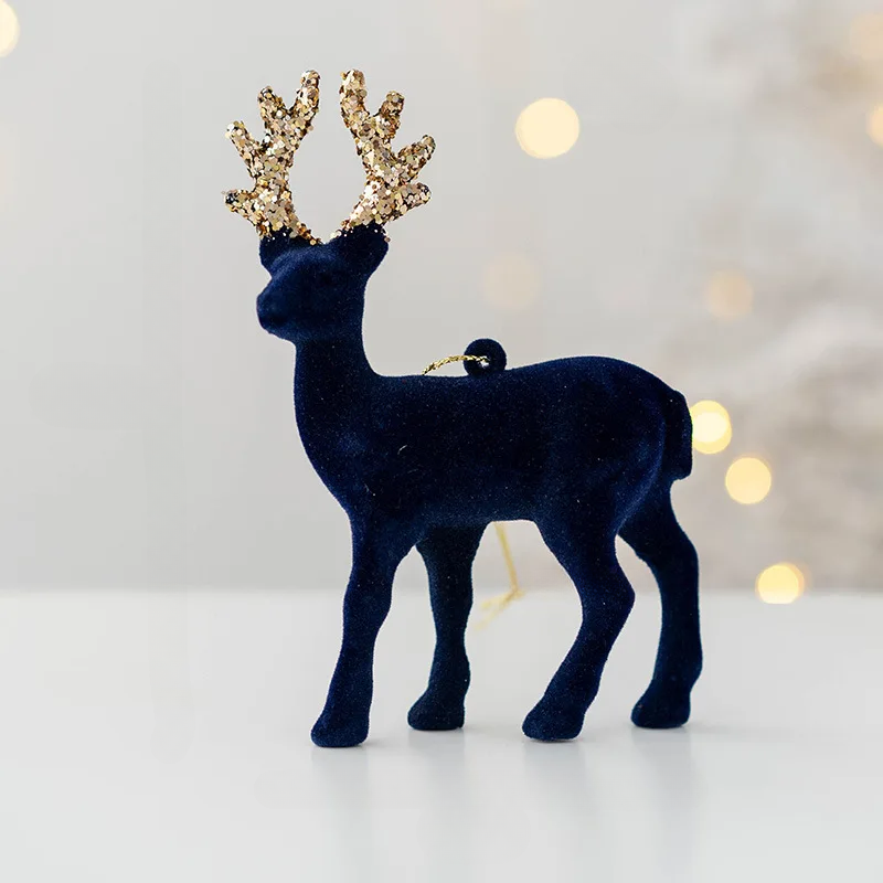 FrostDeer Glitter Deer Ornament - Luxe Christmas Decor