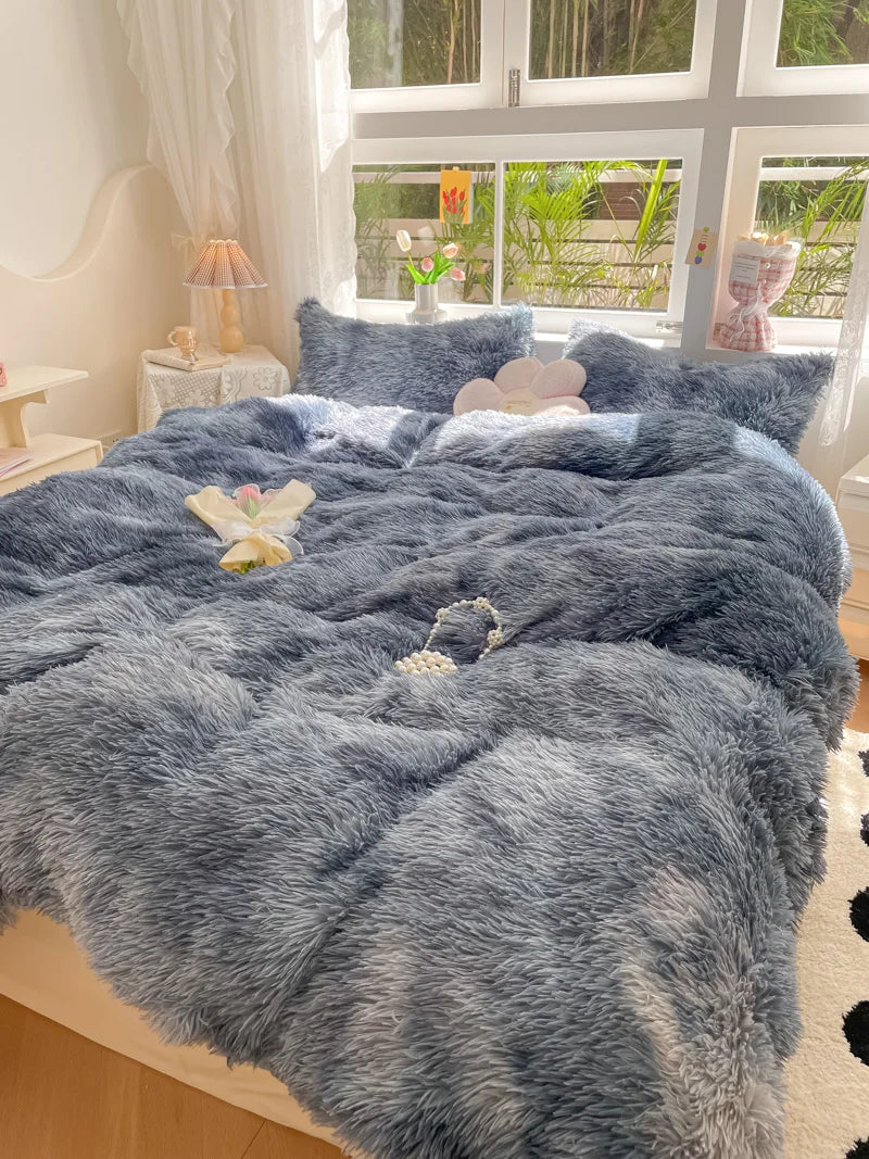 FluffCandy Duvet Set - Long-Hair Winter Warmth