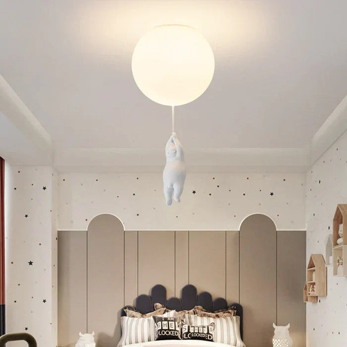 CloudBear - Playful Kids Ceiling Lamp with Balloon