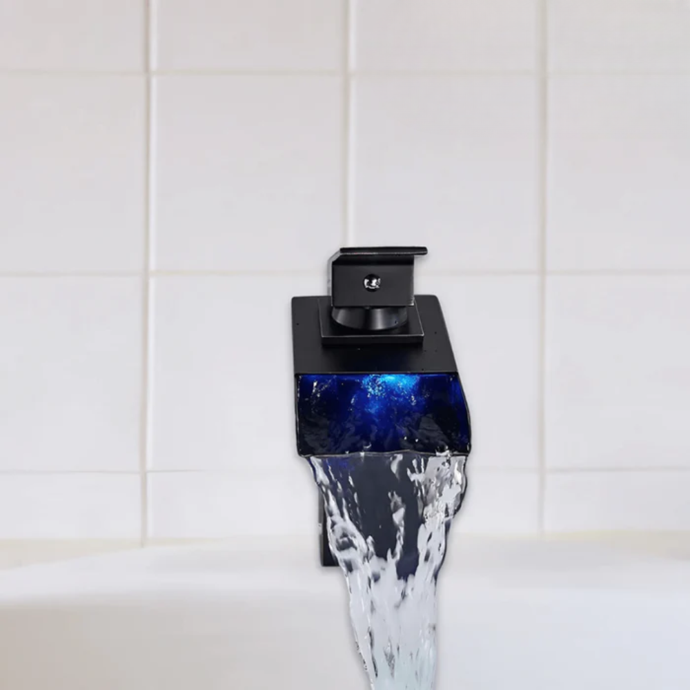 LED Waterfall Bathroom Faucet