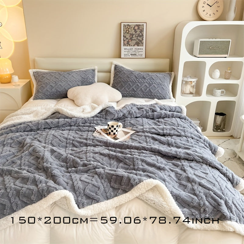 Vintage Double-Sided Fleece Blanket