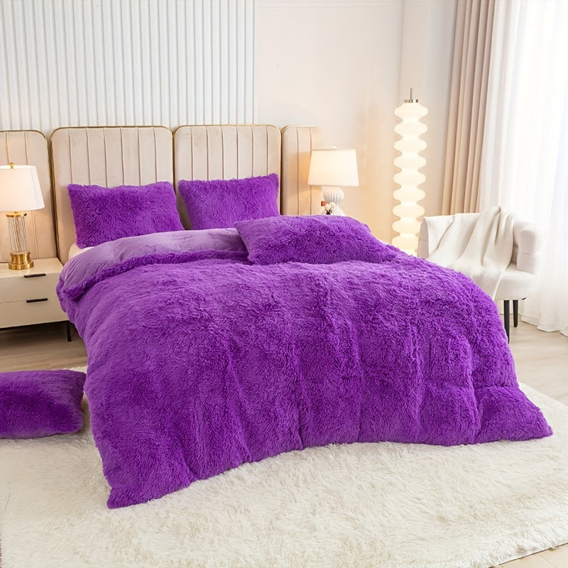 Ultra-Soft Plush Duvet Cover Set - Zipped