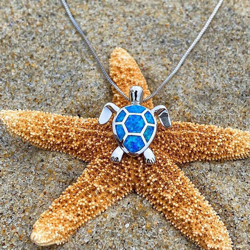 Mila - Ocean Turtle Necklace & Earring Set for Women