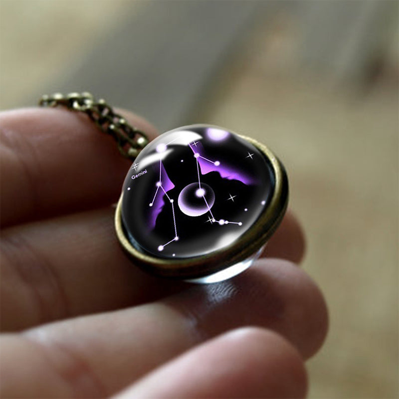 Sofia - Glass 12 Zodiac Protective Pendant