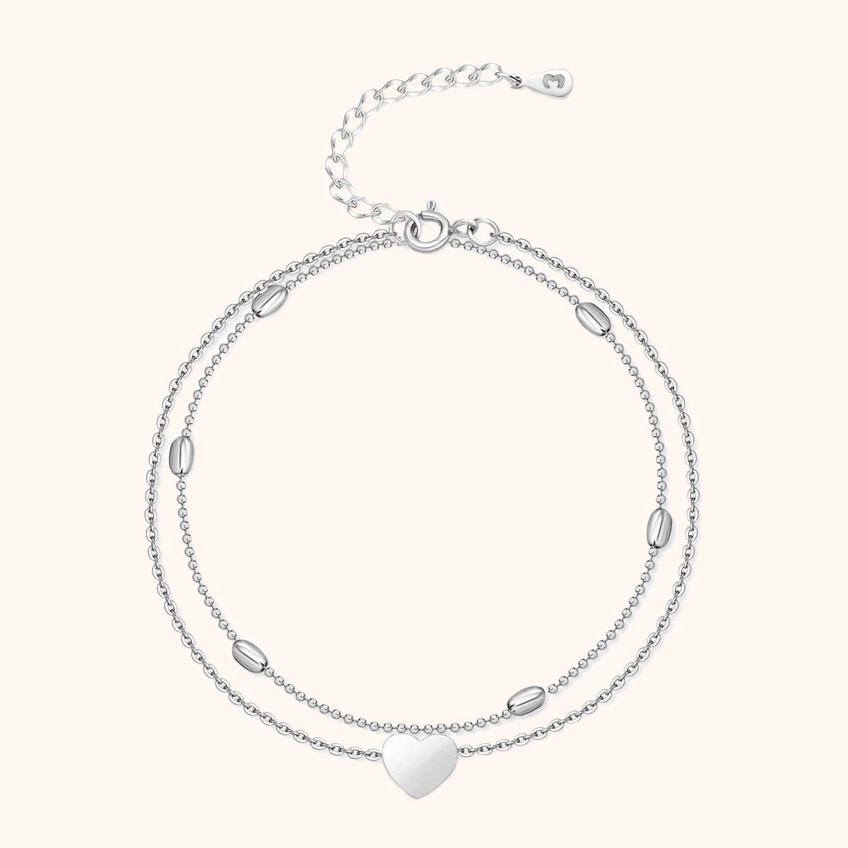 Fiora - Heart Charm Anklet for Women