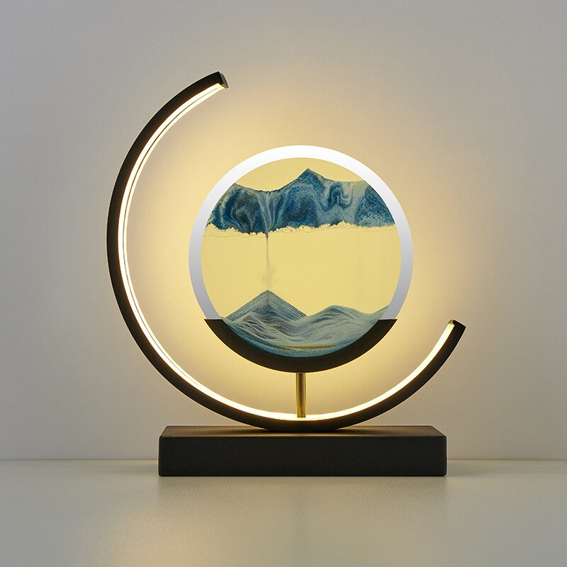 AbyssalGlow | Serene Dynamic 3D Sand Shell Table Lamp for Bedroom 14