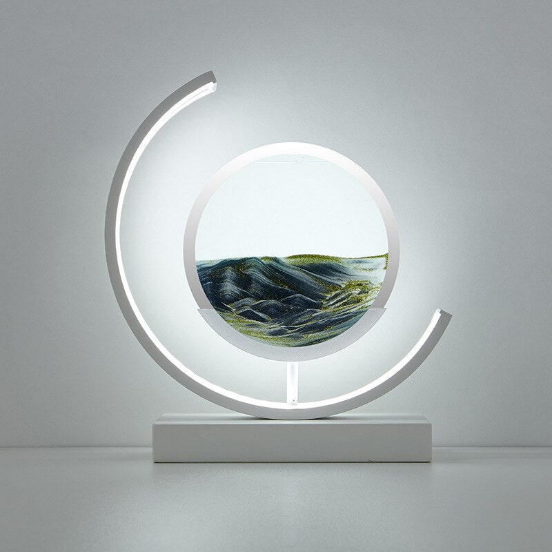 AbyssalGlow | Serene Dynamic 3D Sand Shell Table Lamp for Bedroom 17