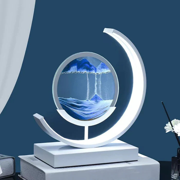 AbyssalGlow | Serene Dynamic 3D Sand Shell Table Lamp for Bedroom 4