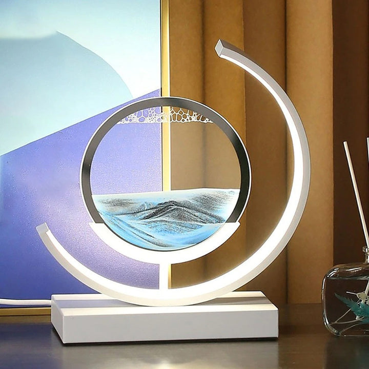 AbyssalGlow | Serene Dynamic 3D Sand Shell Table Lamp for Bedroom 6