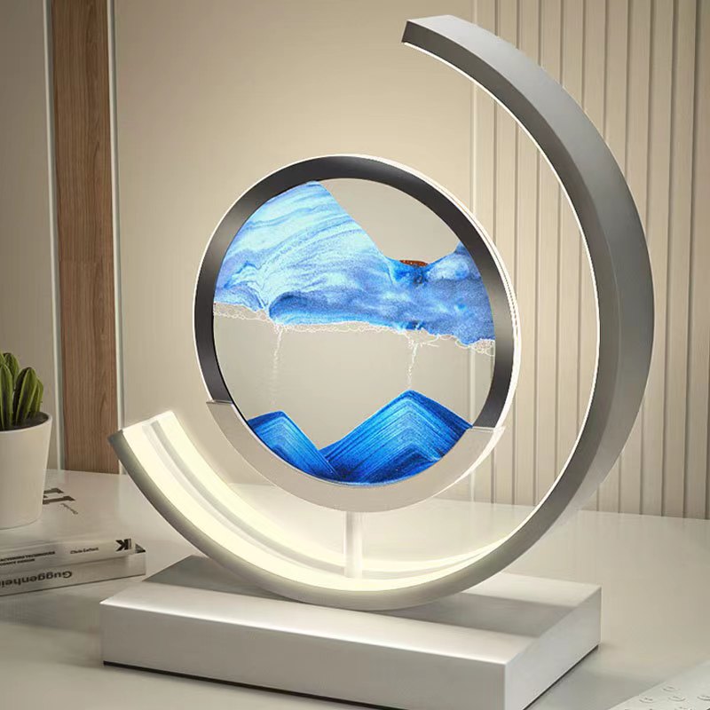 AbyssalGlow | Serene Dynamic 3D Sand Shell Table Lamp for Bedroom 7