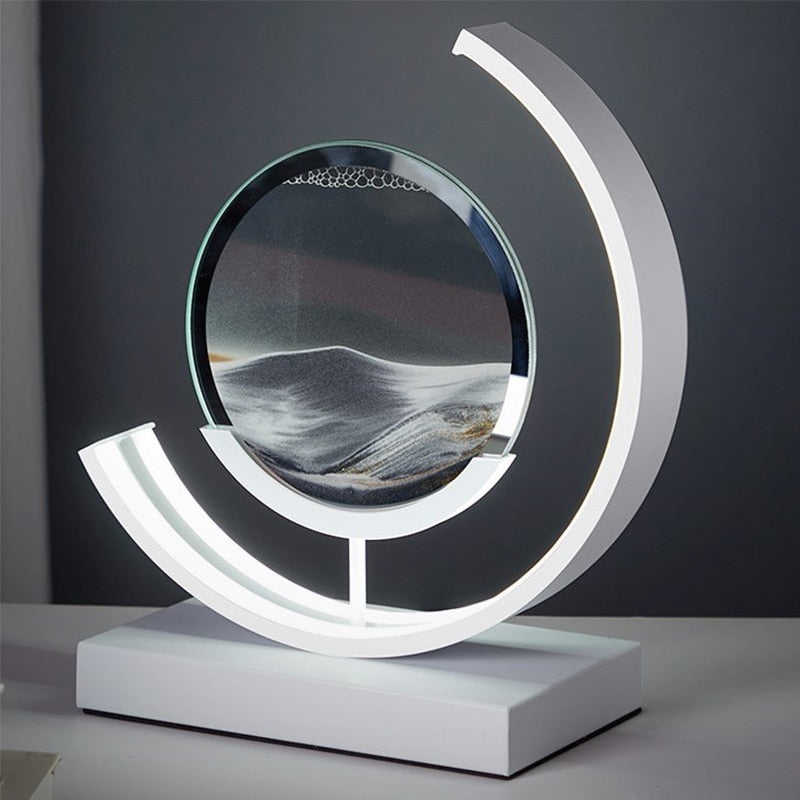 AbyssalGlow | Serene Dynamic 3D Sand Shell Table Lamp for Bedroom 8