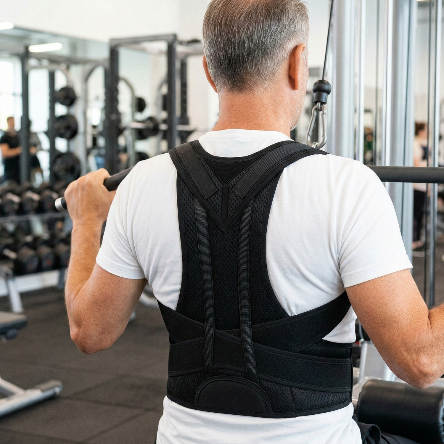 Adjustable Back Support Brace - Ergonomic Posture Corrector for All-Day Comfort 0