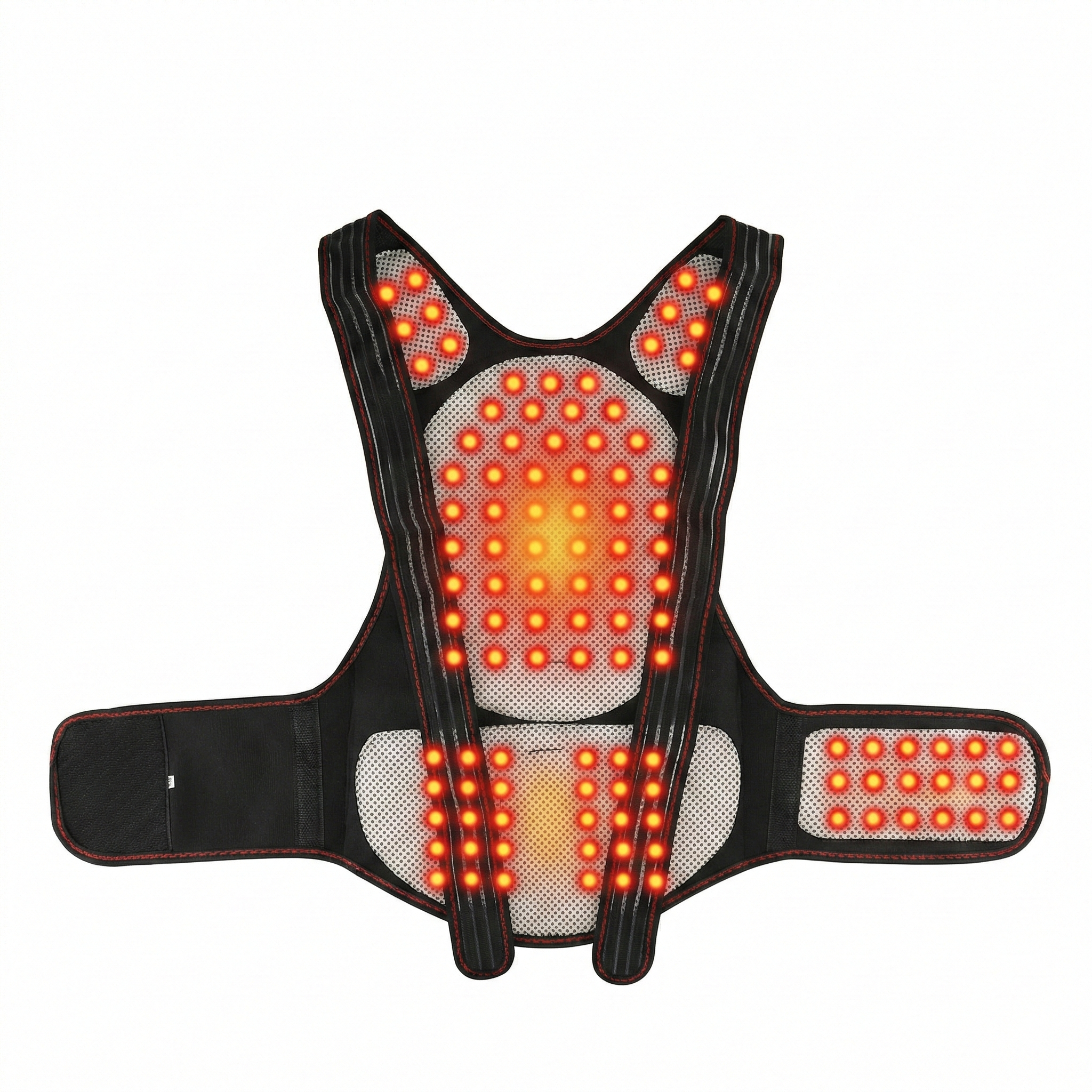 Adjustable Heated Neck and Shoulder Support - Ergonomic Pain Relief with Magnetic Therapy 2