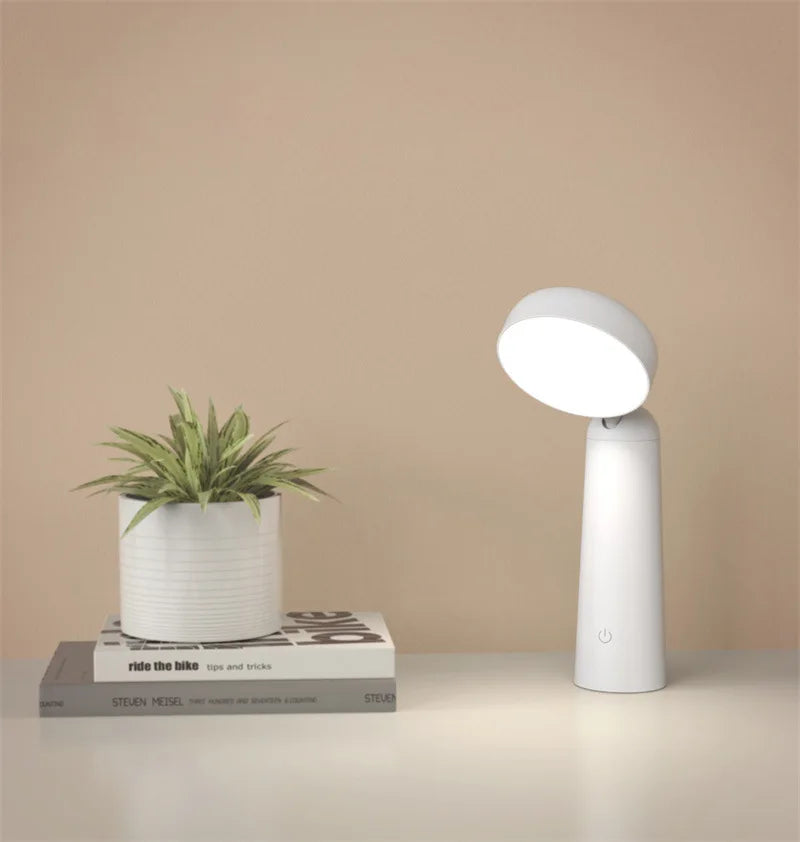 Modern Black Table Lamp with Gold Accents