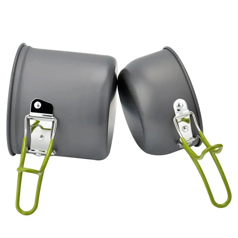 TrekChef - Complete Camping Cookware Set with Foldable Cutlery