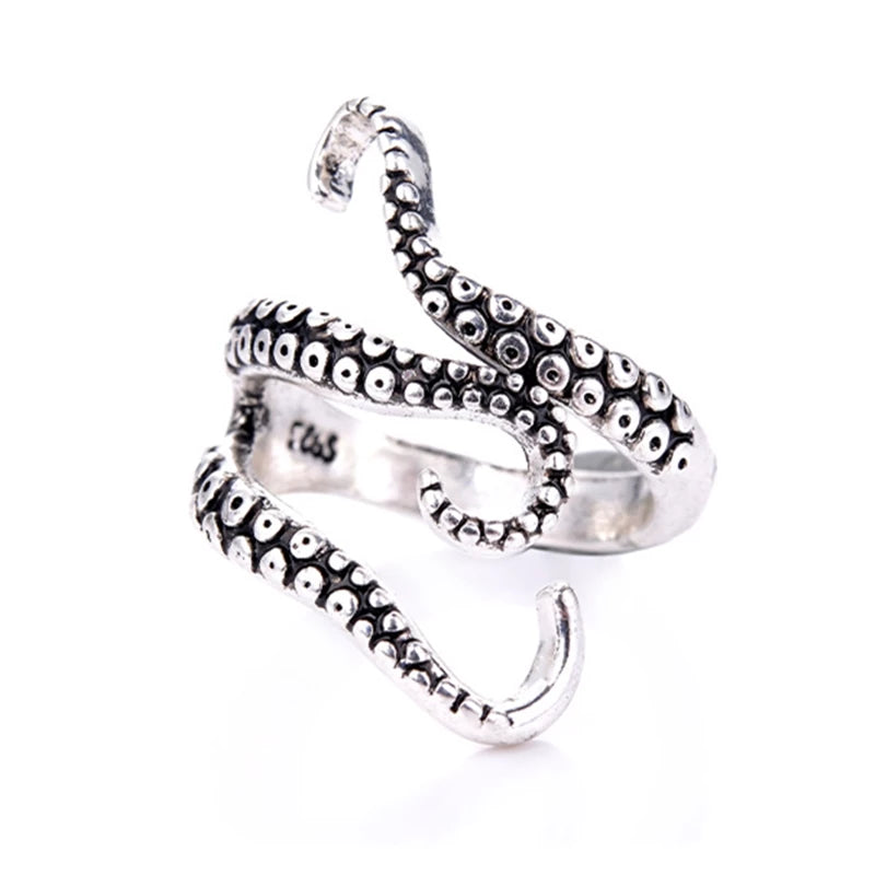 Lotte - Silver Tentacle Ring for Women