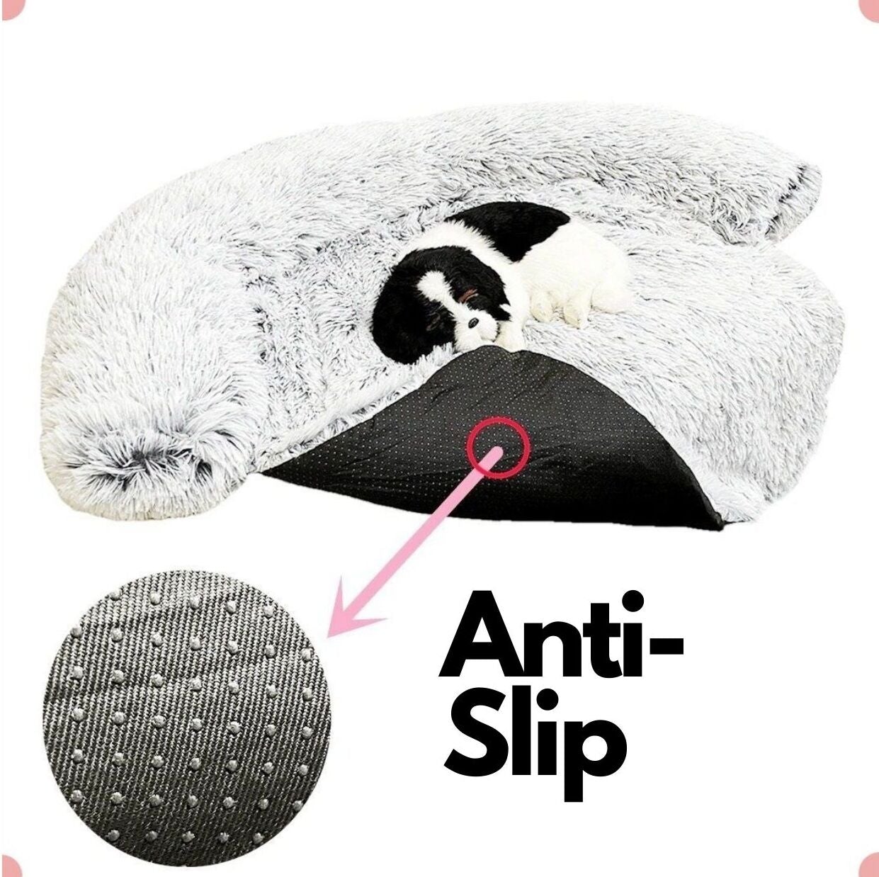 Quishy PetBed - Washable Plush Pet Blanket Bed