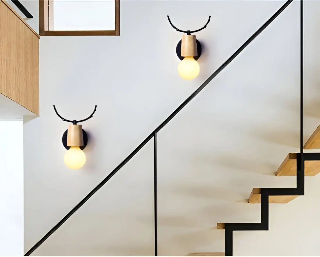 Nordic Glow Antler LED Wall Lamp - Antler Wall Sconce