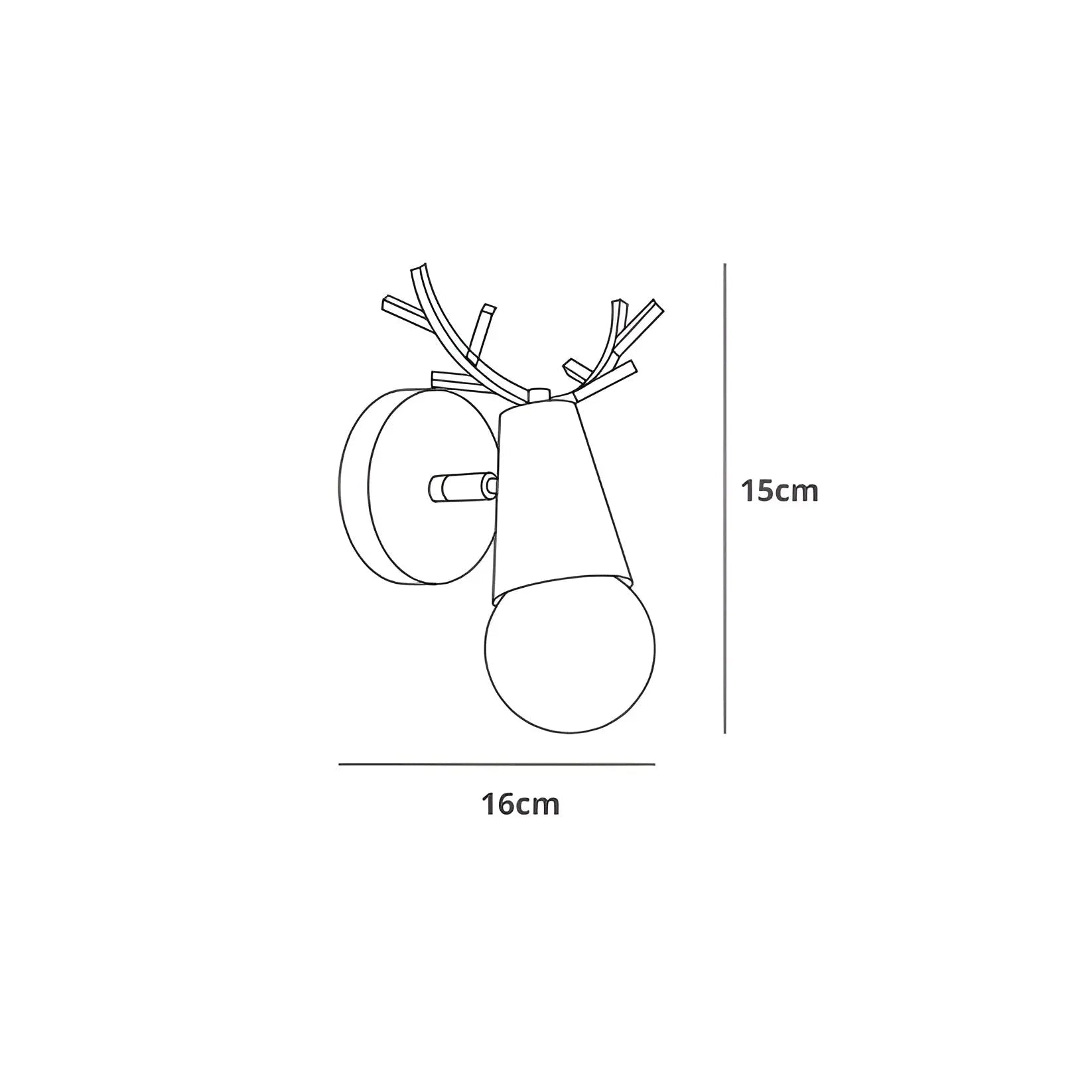 Nordic Glow Antler LED Wall Lamp - Antler Wall Sconce