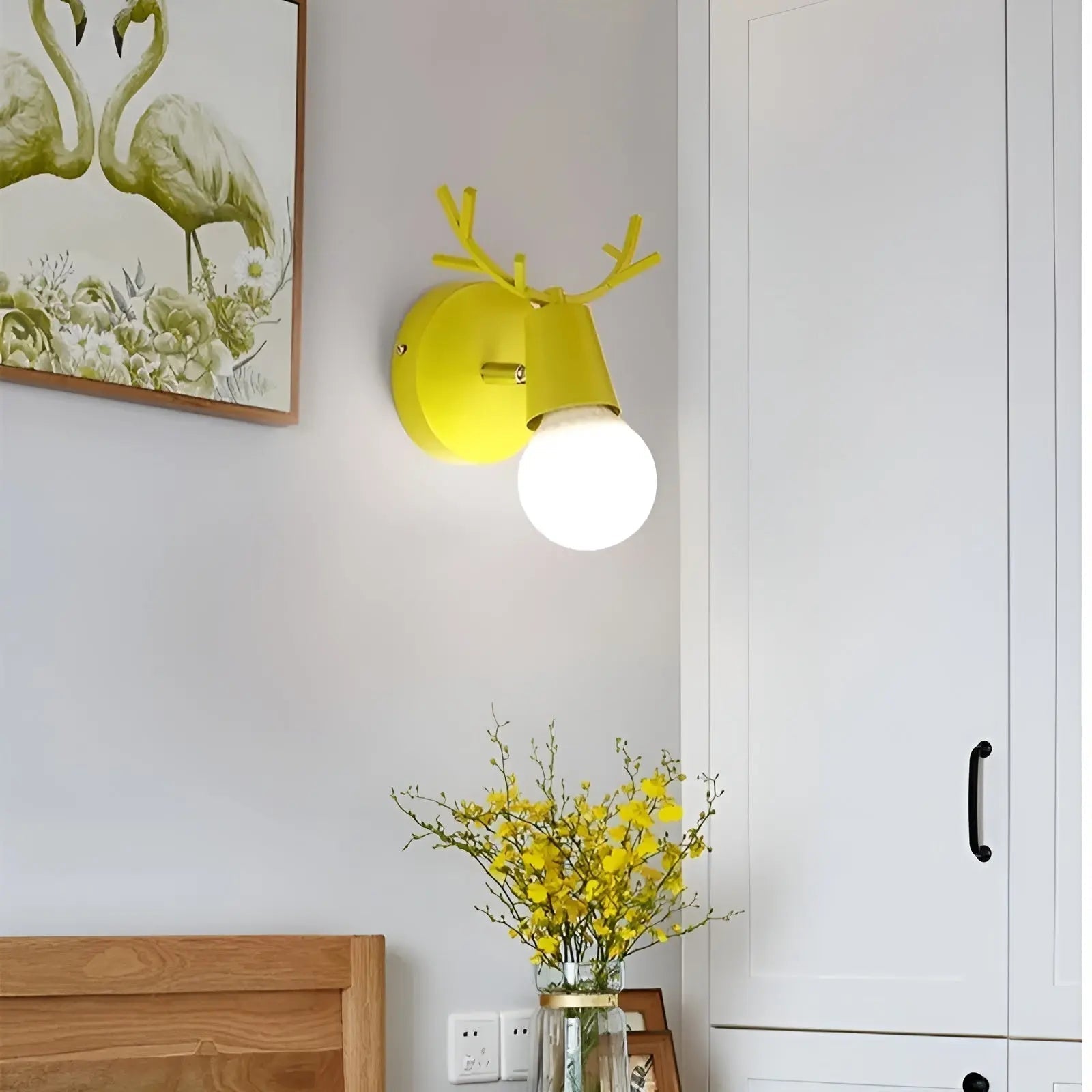 Nordic Glow Antler LED Wall Lamp - Antler Wall Sconce