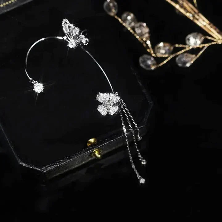 Butterfly Ear Cuffs - Non-Pierced Earrings in Gold and Silver