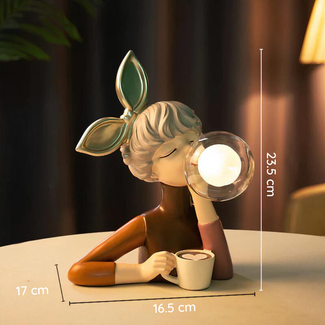 ArtisanGlow | Elegant Handcrafted Wood Bedside Table Lamp for Cozy Interiors 0