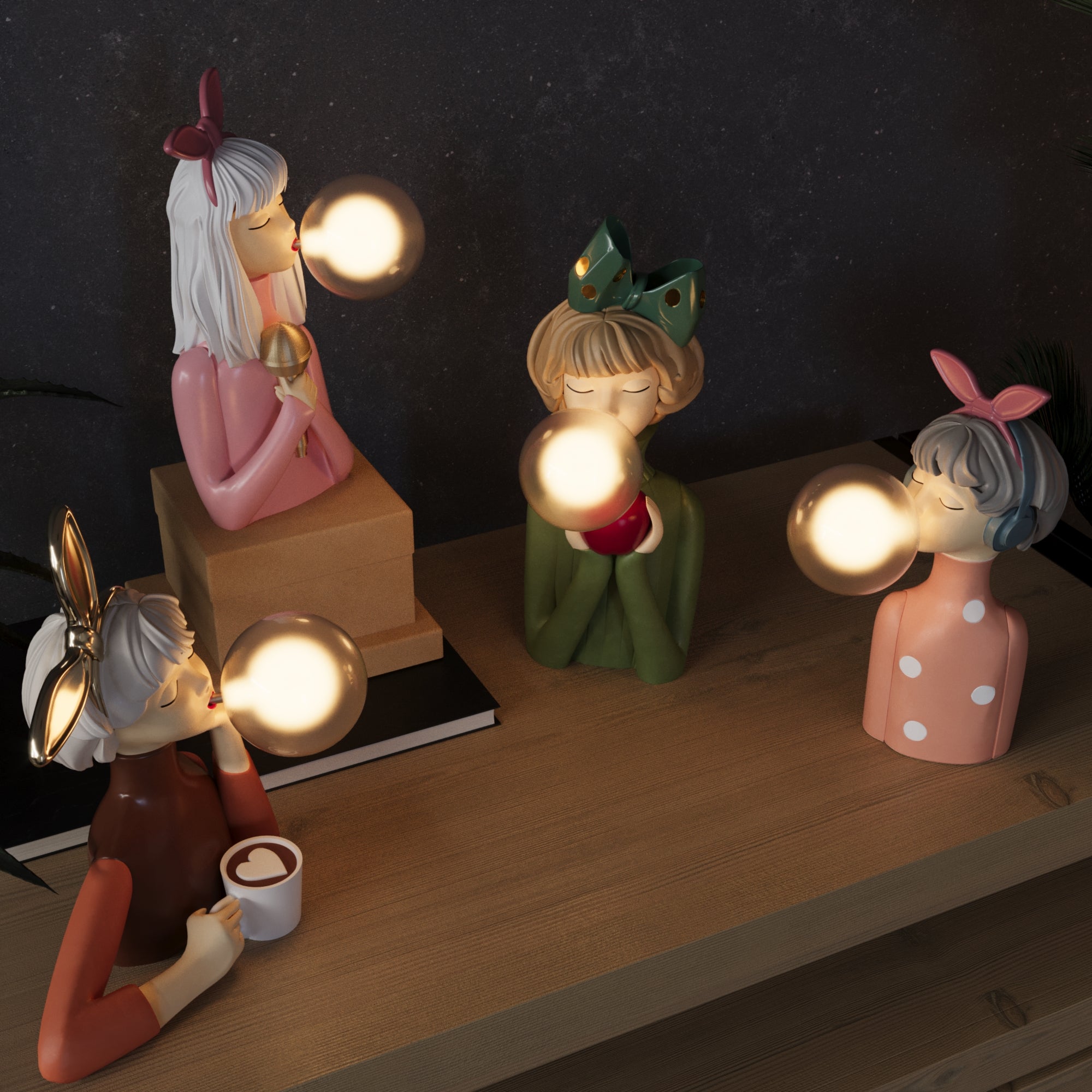 ArtisanGlow | Elegant Handcrafted Wood Bedside Table Lamp for Cozy Interiors 7