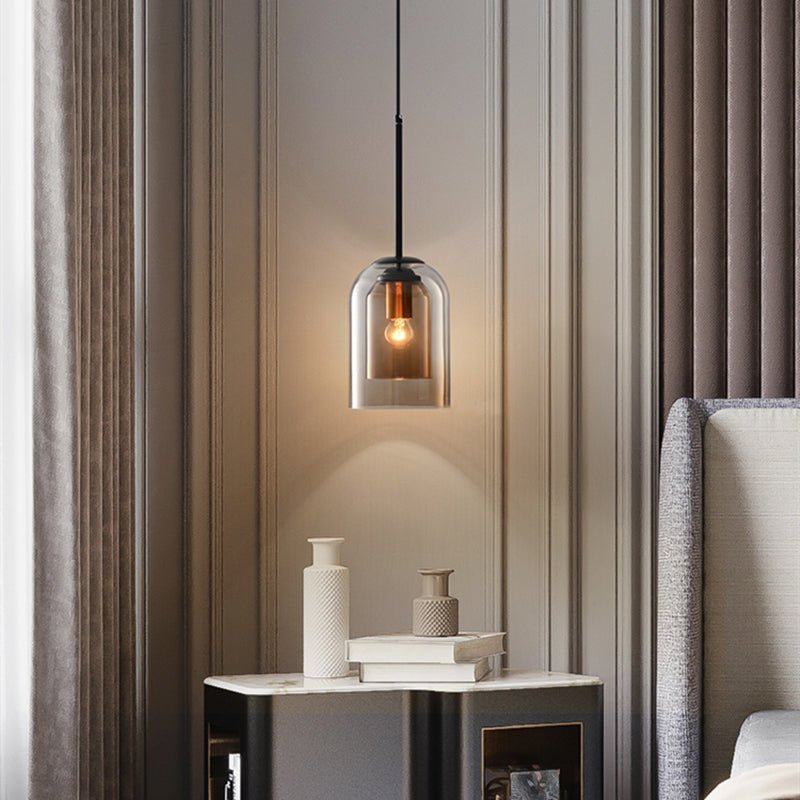 AuraGlass | Double Glass Pendant Light with Adjustable Height | Stylish Kitchen Pendant Lighting for Elegant Interiors 2