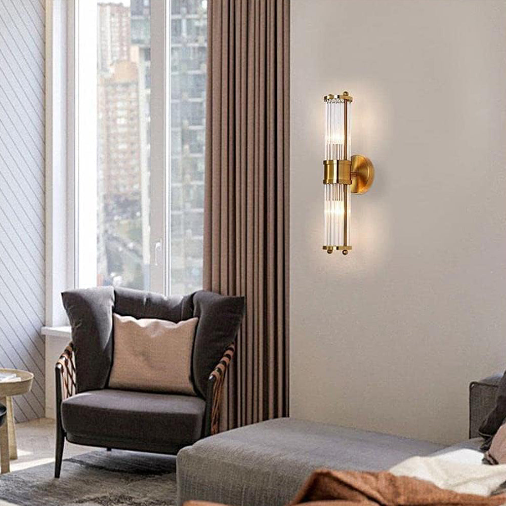 AureliaGold | Elegant Gold Bathroom Wall Sconce Lighting Fixture 3