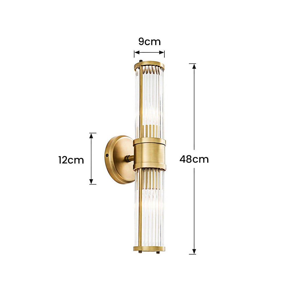 AureliaGold | Elegant Gold Bathroom Wall Sconce Lighting Fixture 7