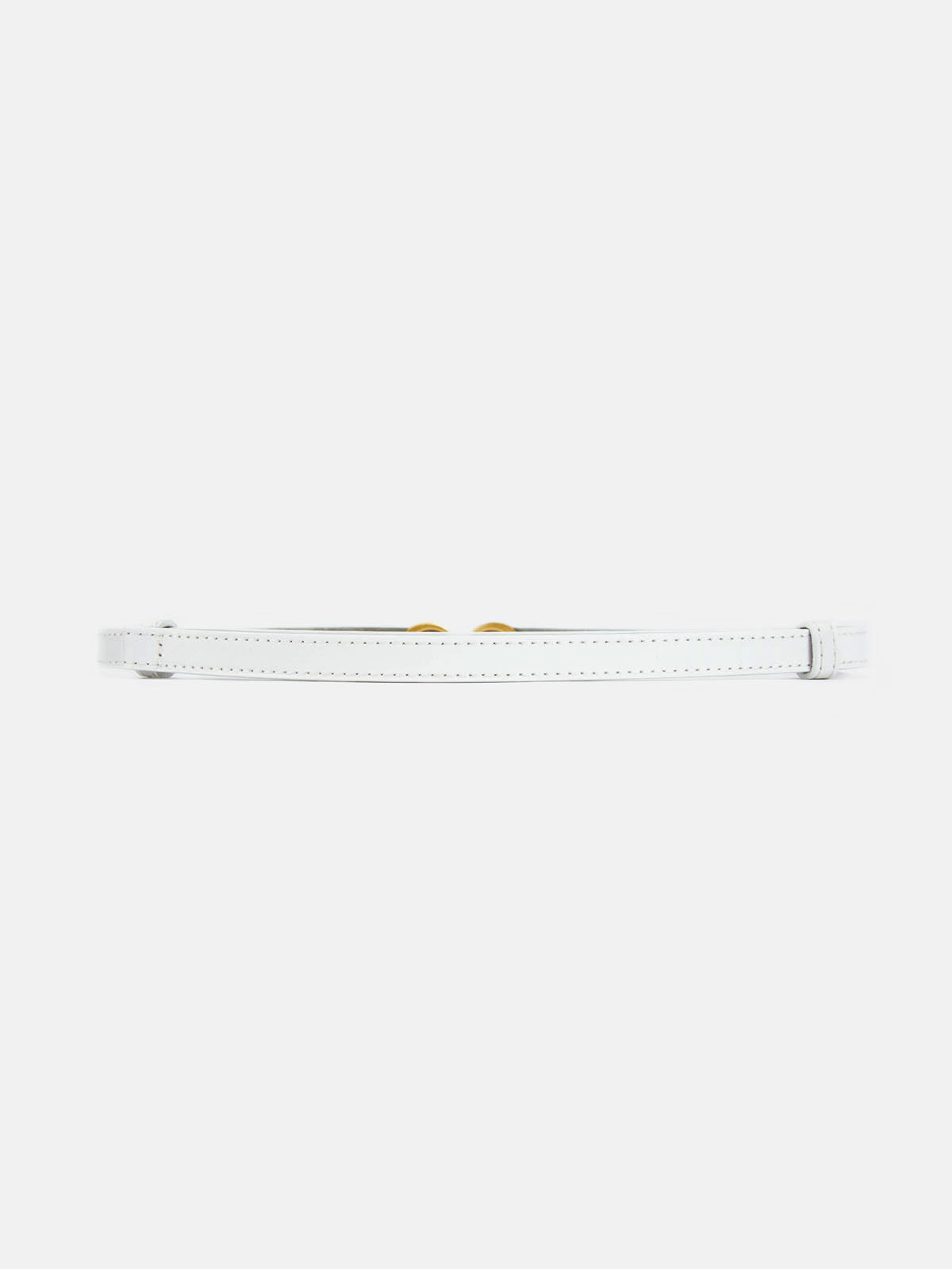 LuxeRing Belt - Elegant Leather Belt with Gold Ring Buckle for Women