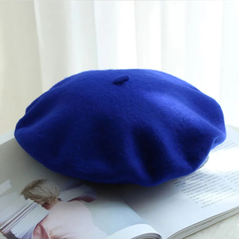WoolCharm Beret – Luxe 100% Wool Winter Beret