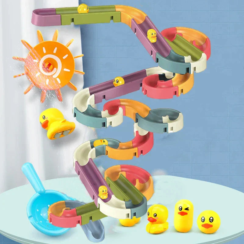 DuckieAdventure Bath Water Slide Toy for Kids