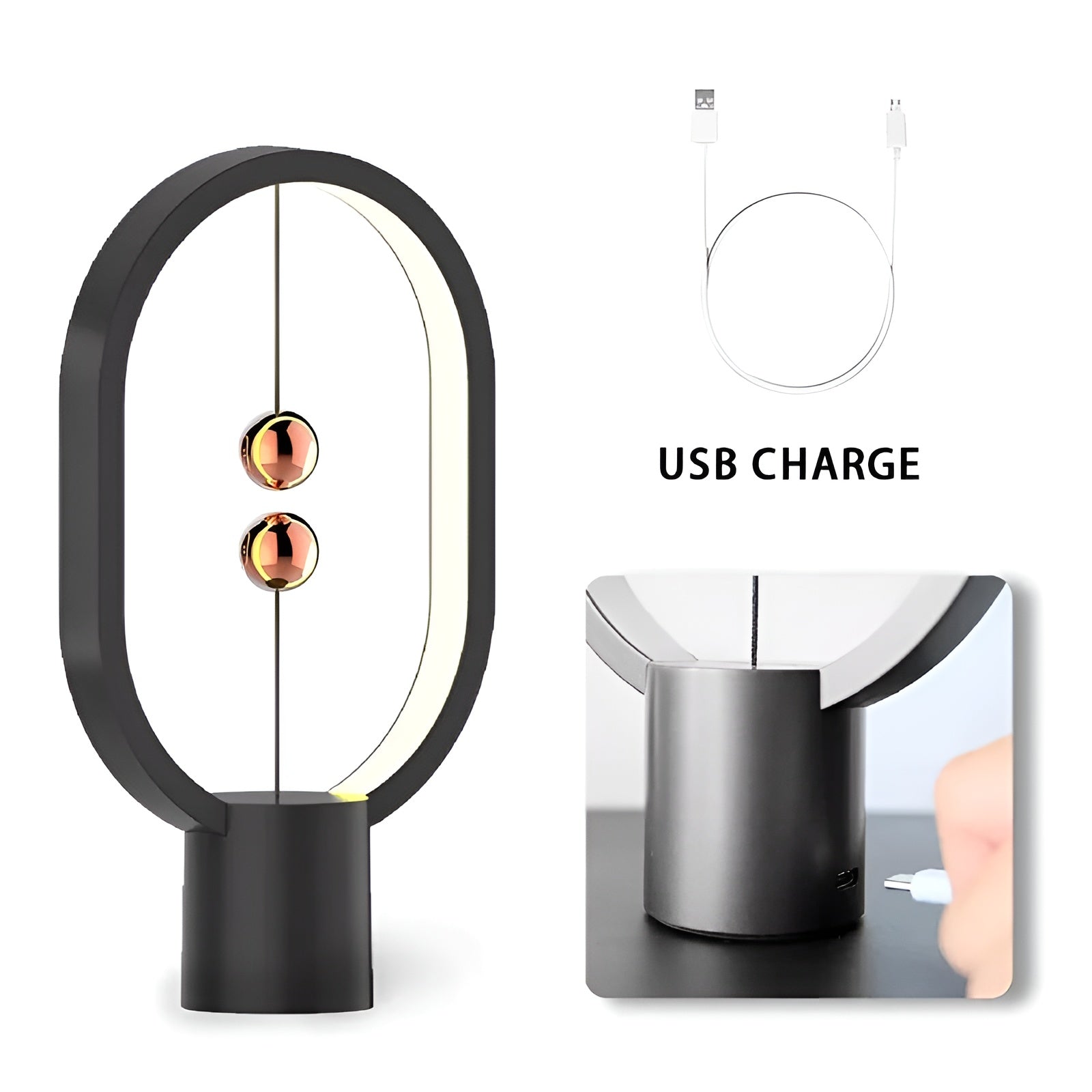 BalanceGlow LED Lamp - USB Rechargeable Light