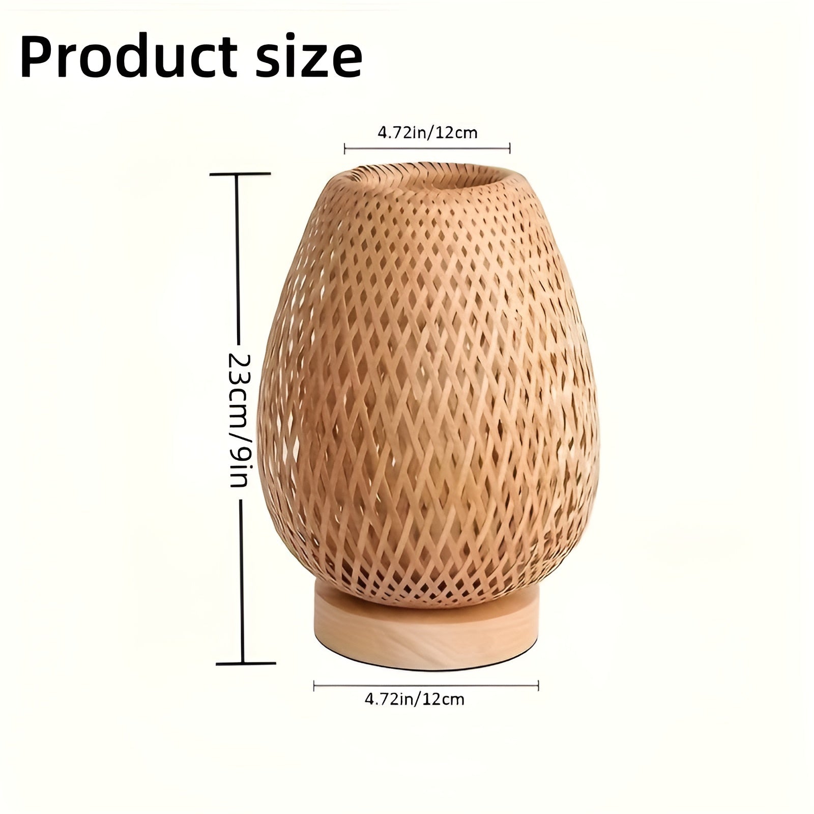 Bamboo Table Lamp - USB-Powered Eco Bedside Light