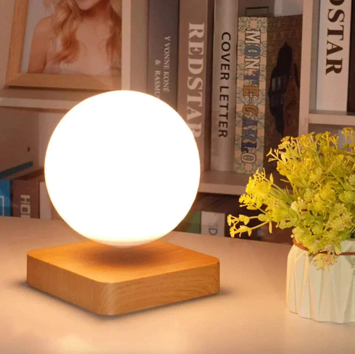 LunaGlow Atmospheric LED Moon Lamp