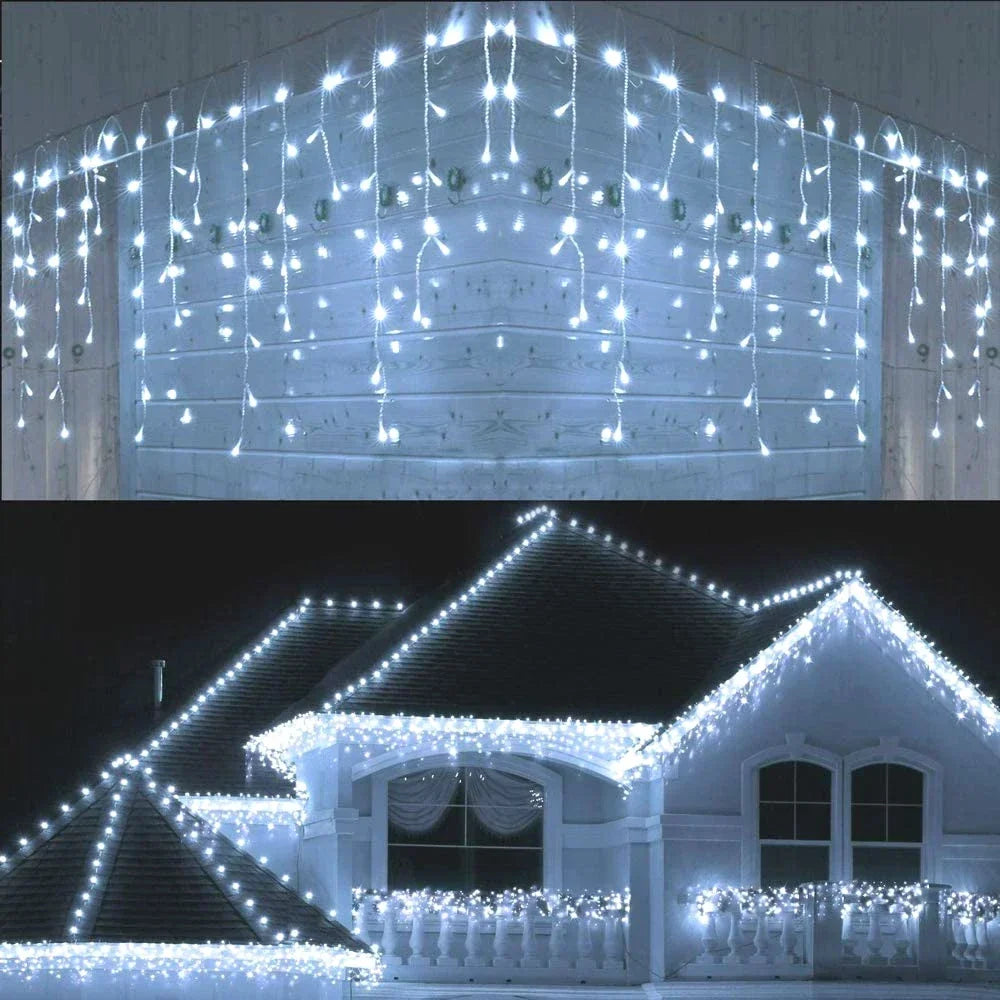 Glimmerfall - Outdoor LED Light Curtain for Festive Decoration