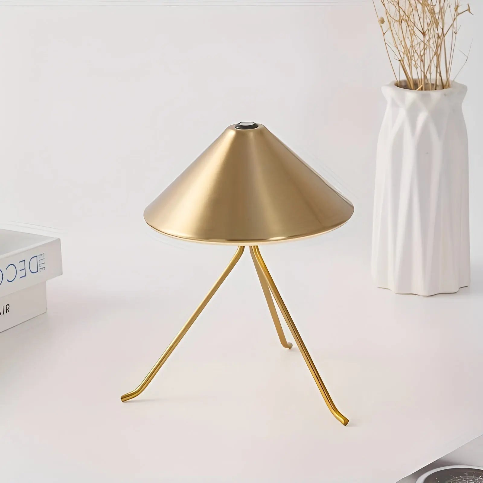 Rechargeable USB Table Lamp - Chic Metal LED Light