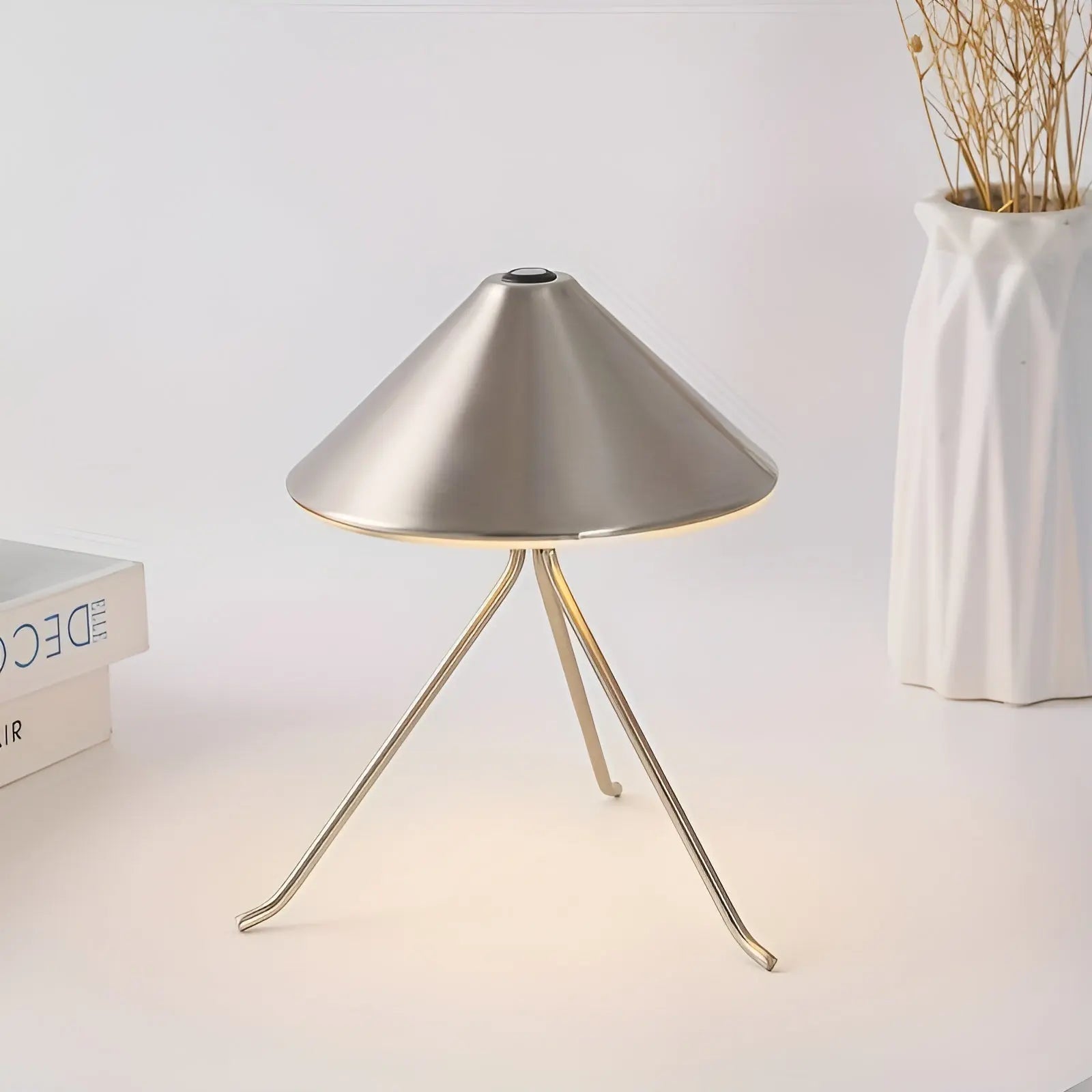 Rechargeable USB Table Lamp - Chic Metal LED Light