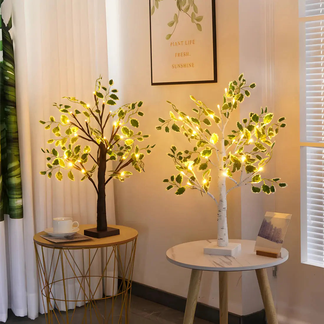 Glowing Tree Table Lamp - Warm LED Decor Light