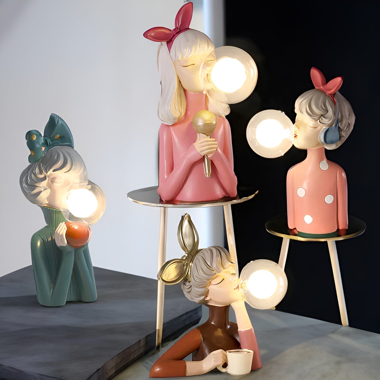 BubbleGlam | Decorative Lamp with Adjustable Brightness | Unique Bubble Design for Elegant Interiors 5